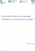 Public Health Skills and Knowledge Framework as a tool for line managers